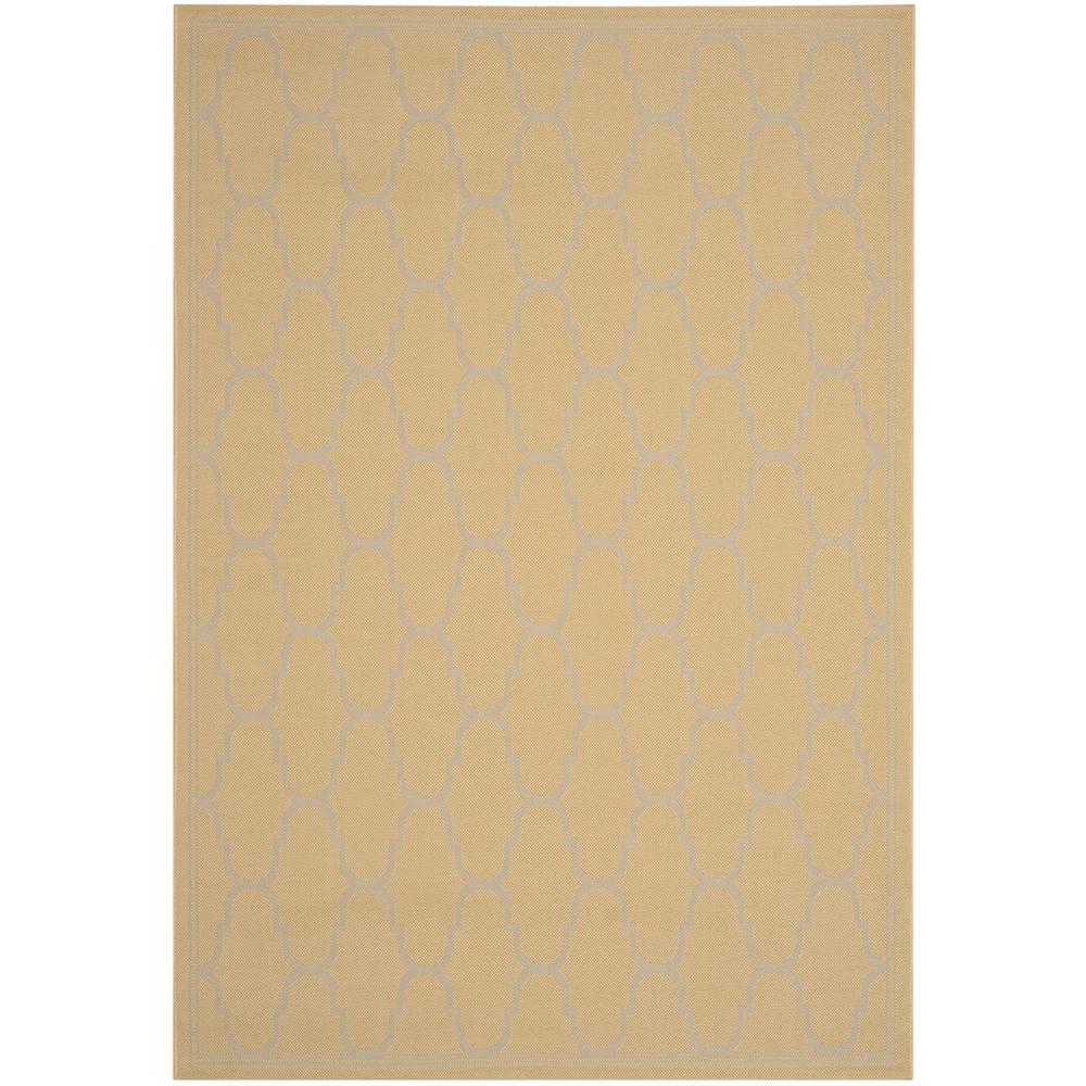 COURTYARD, YELLOW / BEIGE, 8' X 11'-2", Area Rug. Picture 1