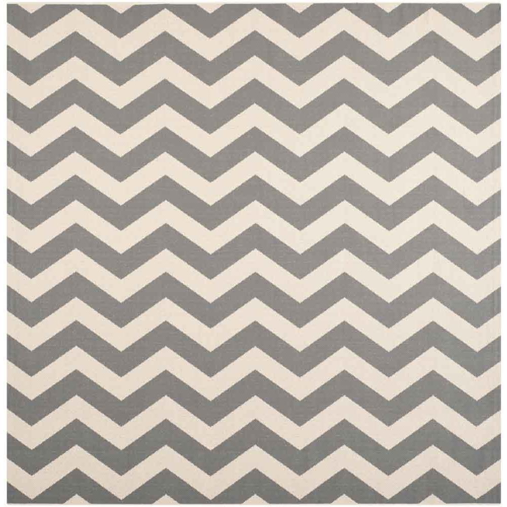 COURTYARD, GREY / BEIGE, 7'-10" X 7'-10" Square, Area Rug, CY6245-246-8SQ. Picture 1
