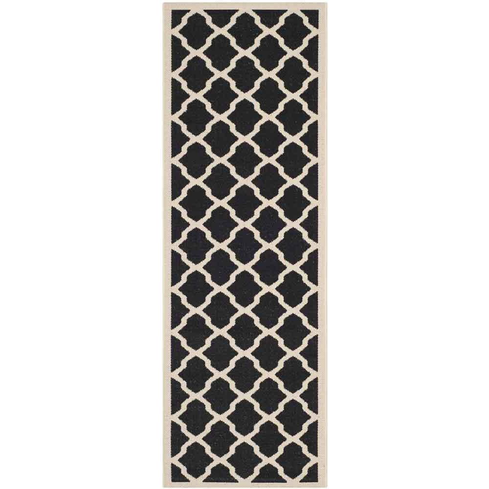 COURTYARD, BLACK / BEIGE, 2'-3" X 6'-7", Area Rug, CY6903-266-27. The main picture.