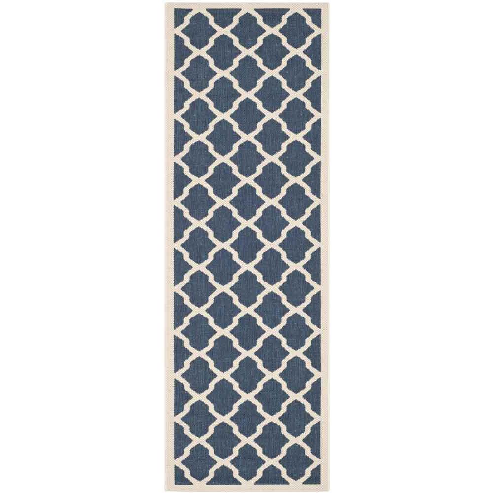 COURTYARD, NAVY / BEIGE, 2'-3" X 6'-7", Area Rug, CY6903-268-27. Picture 1