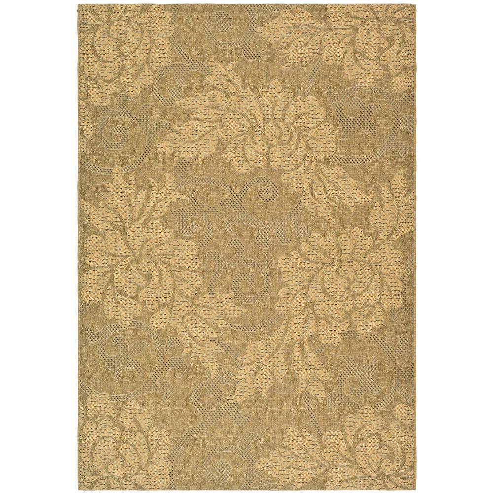 COURTYARD, GOLD / NATURAL, 6'-7" X 9'-6", Area Rug, CY6957-49-6. Picture 1