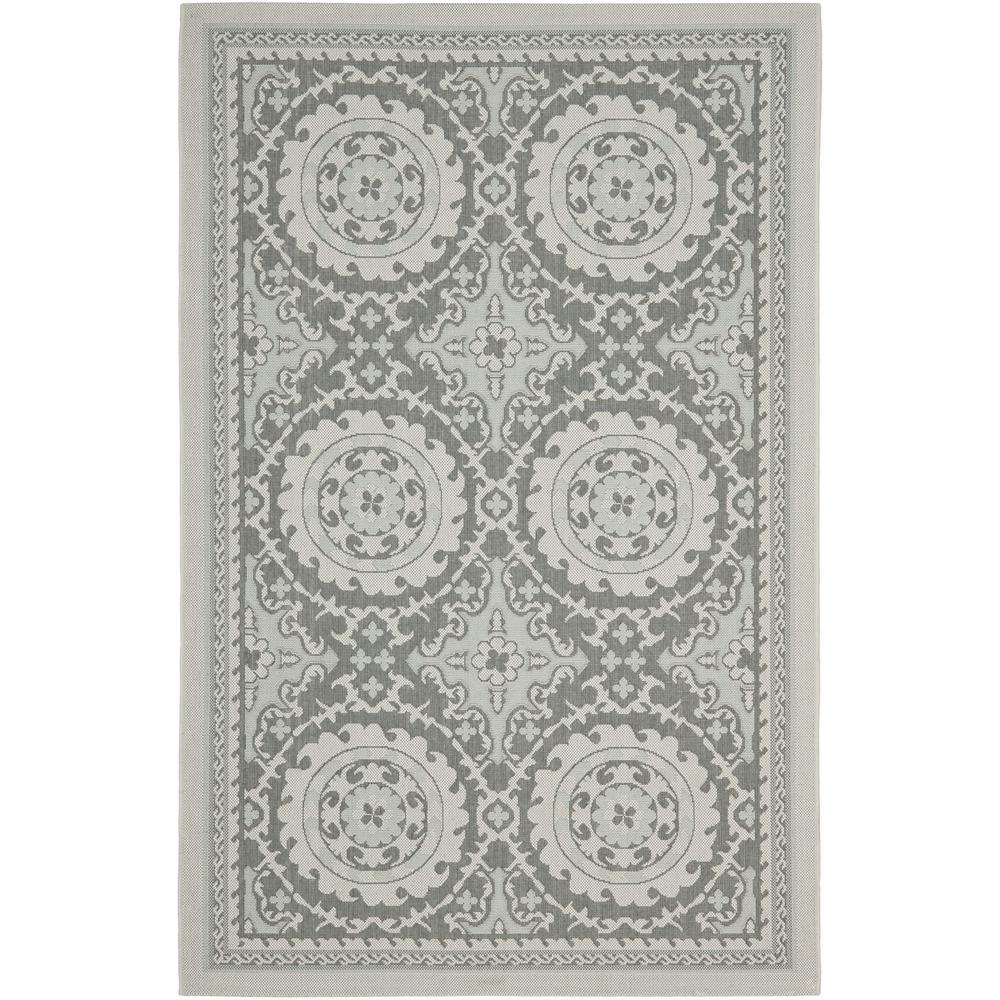 COURTYARD, LIGHT GREY / ANTHRACITE, 6'-7" X 9'-6", Area Rug, CY7059-78A18-6. Picture 1