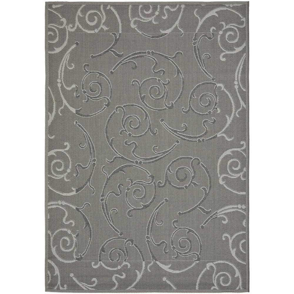 COURTYARD, ANTHRACITE / LIGHT GREY, 6'-7" X 9'-6", Area Rug, CY7108-87A5-6. Picture 1