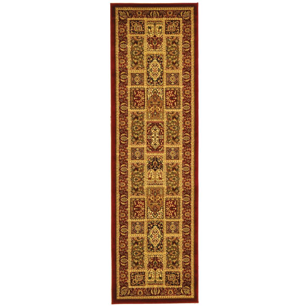 LYNDHURST, MULTI / RED, 2'-3" X 20', Area Rug, LNH217B-220. Picture 1