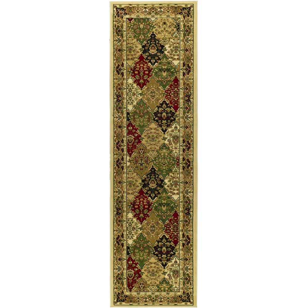 LYNDHURST, MULTI / IVORY, 2'-3" X 20', Area Rug. Picture 1