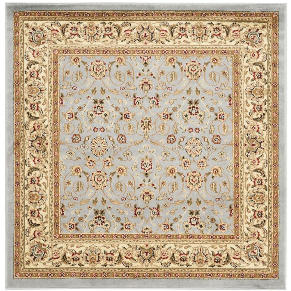 LYNDHURST, LIGHT BLUE / IVORY, 7' X 7' Square, Area Rug. Picture 1