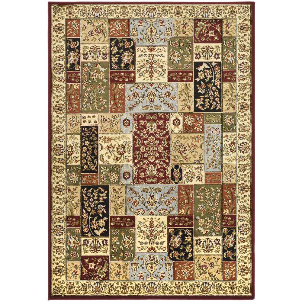 LYNDHURST, MULTI / IVORY, 5'-3" X 7'-6", Area Rug, LNH318A-5. Picture 1