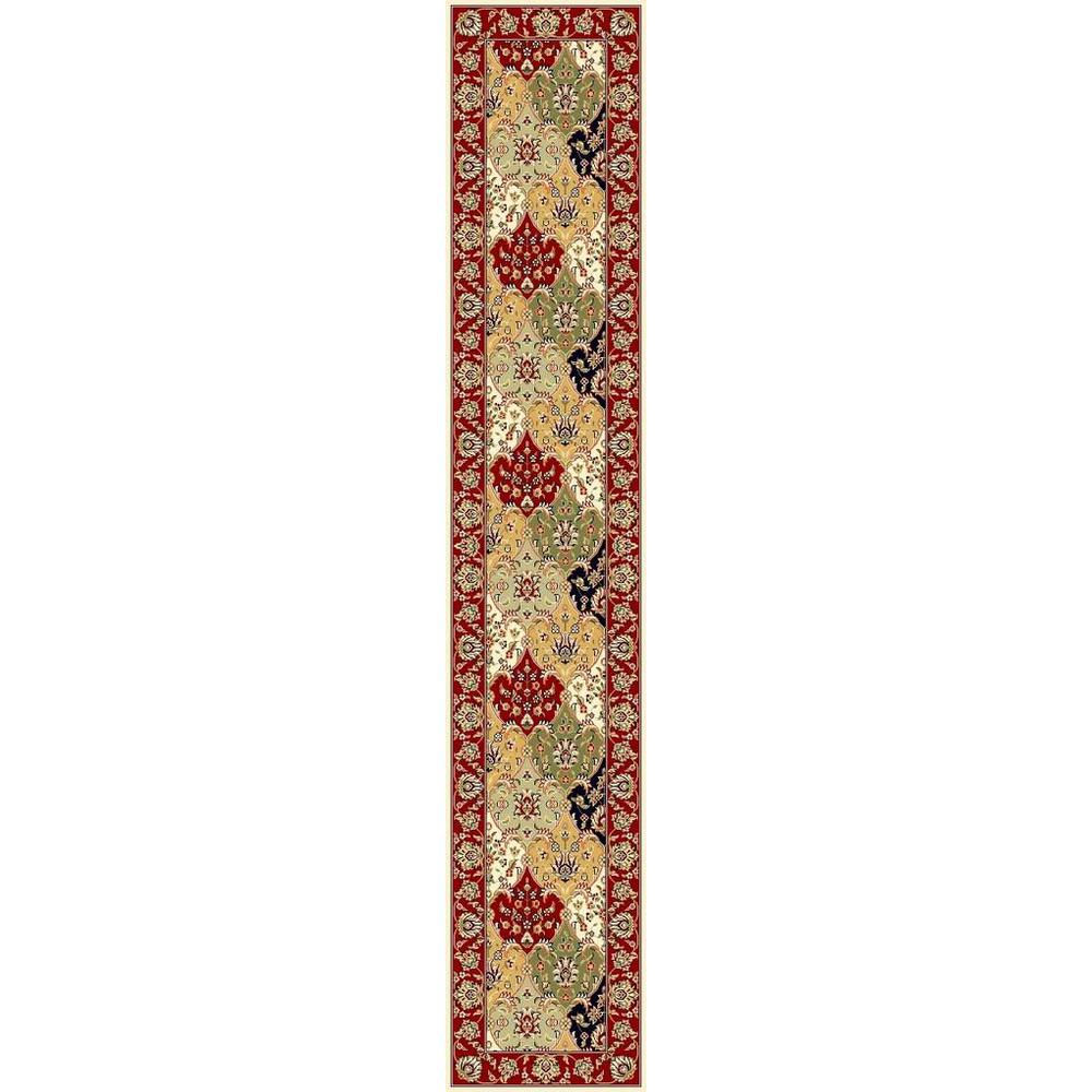 LYNDHURST, MULTI / RED, 2'-3" X 22', Area Rug. Picture 1