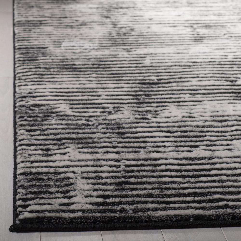 LUREX 100, BLACK / GREY, 9' X 12', Area Rug. The main picture.