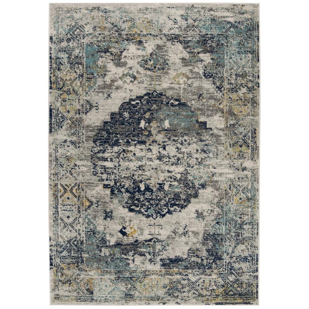 MADISON, LIGHT GREY / BLUE, 5'-3" X 7'-6", Area Rug, MAD158F-5. The main picture.