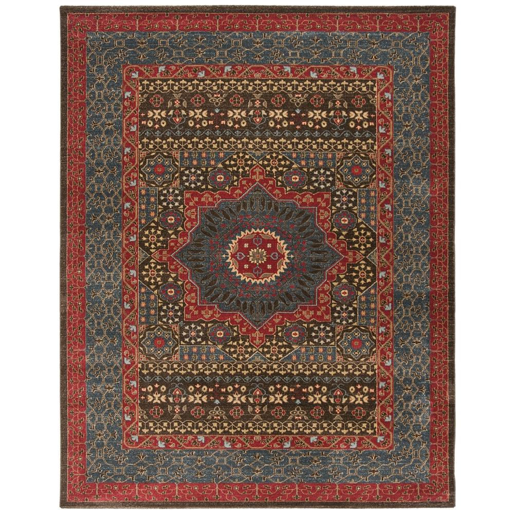 MAHAL, NAVY / RED, 8' X 10', Area Rug, MAH620C-810. Picture 1