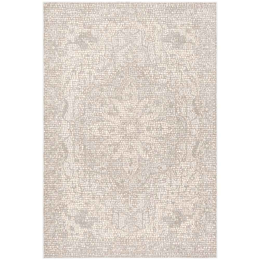 MARSEILLE 400, SILVER / IVORY, 6'-7" X 6'-7" Square, Area Rug, MAR412G-7SQ. Picture 1