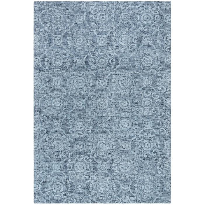 Abstract, BLUE, 6' X 6' Round, Area Rug, ABT207A-6R. Picture 1
