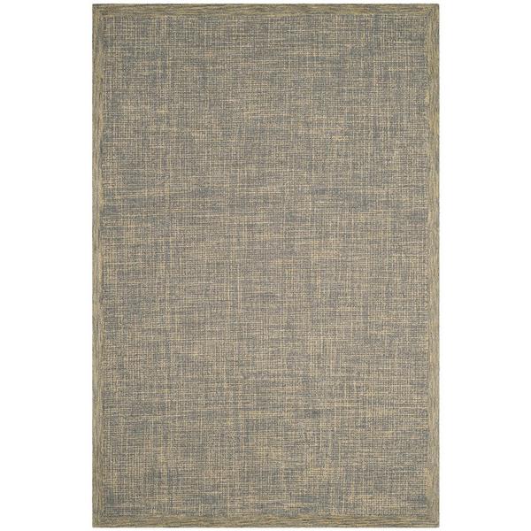 Abstract, GOLD / GREY, 6' X 6' Square, Area Rug. Picture 1