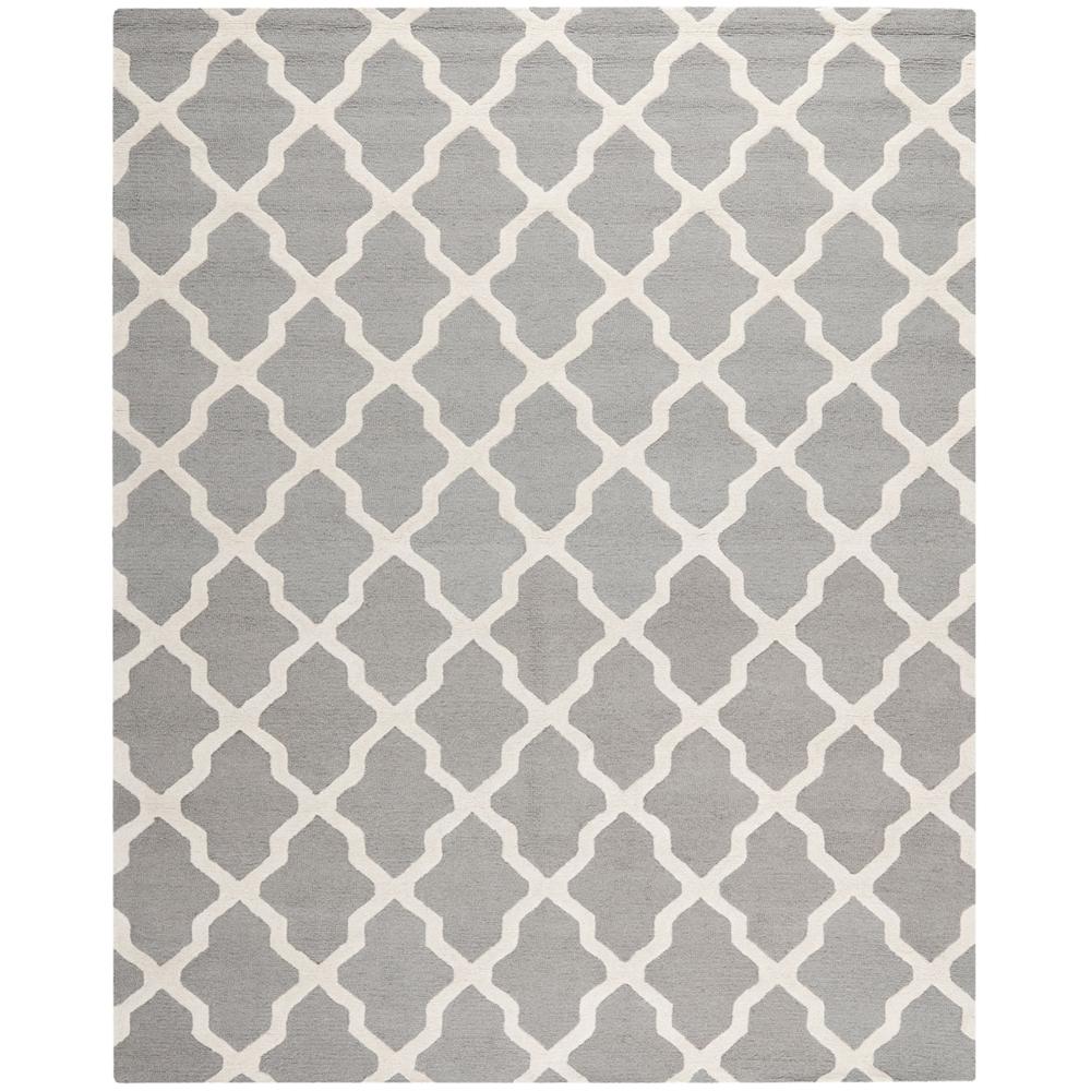 CAMBRIDGE, SILVER / IVORY, 8' X 10', Area Rug, CAM121D-8. Picture 1