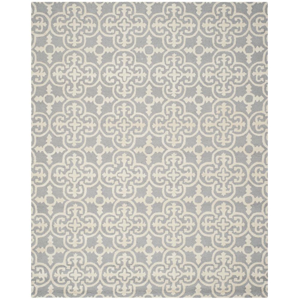 CAMBRIDGE, SILVER / IVORY, 8' X 10', Area Rug, CAM133D-8. Picture 1