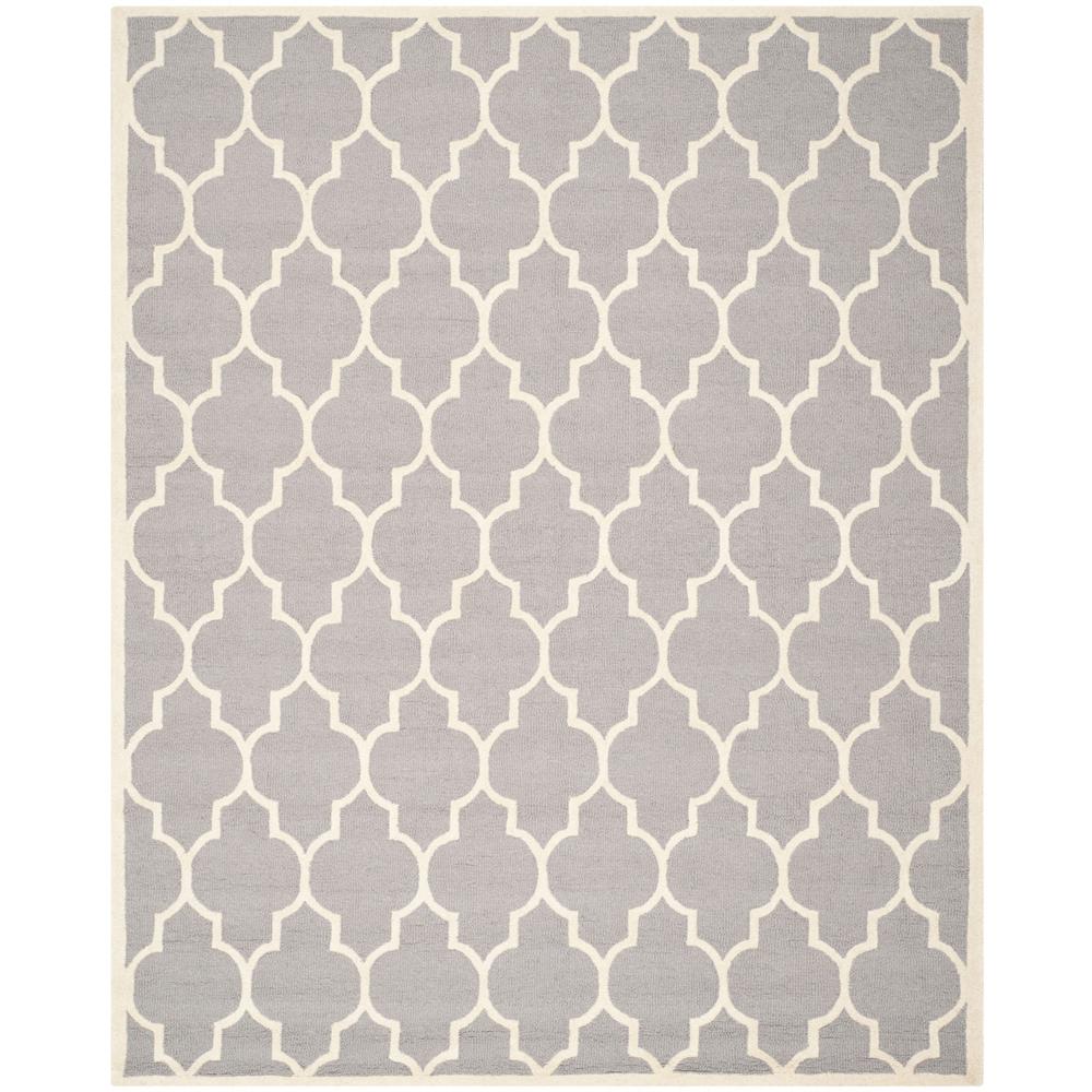 CAMBRIDGE, SILVER / IVORY, 8' X 10', Area Rug, CAM134D-8. Picture 1