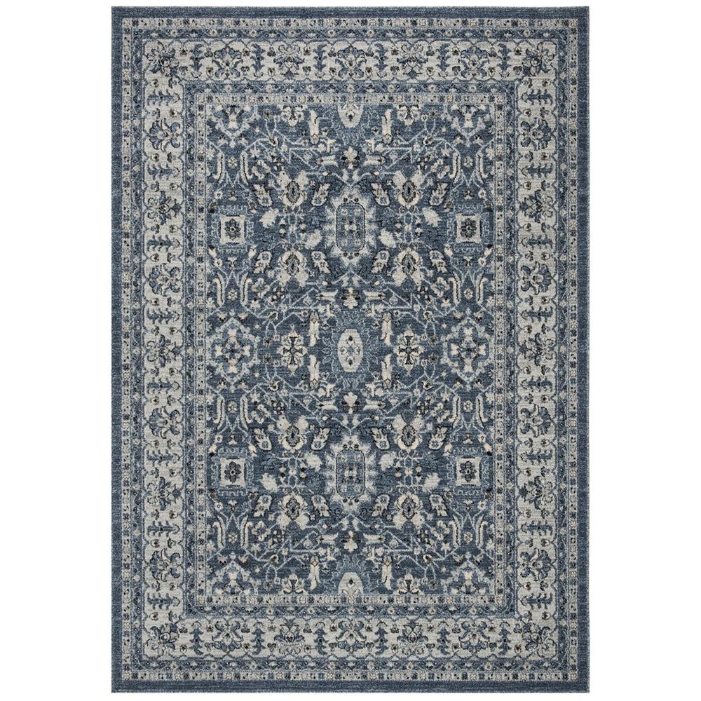 CHARLESTON, NAVY / CREME, 6'-7" X 6'-7" Square, Area Rug, CHL412N-7SQ. Picture 1