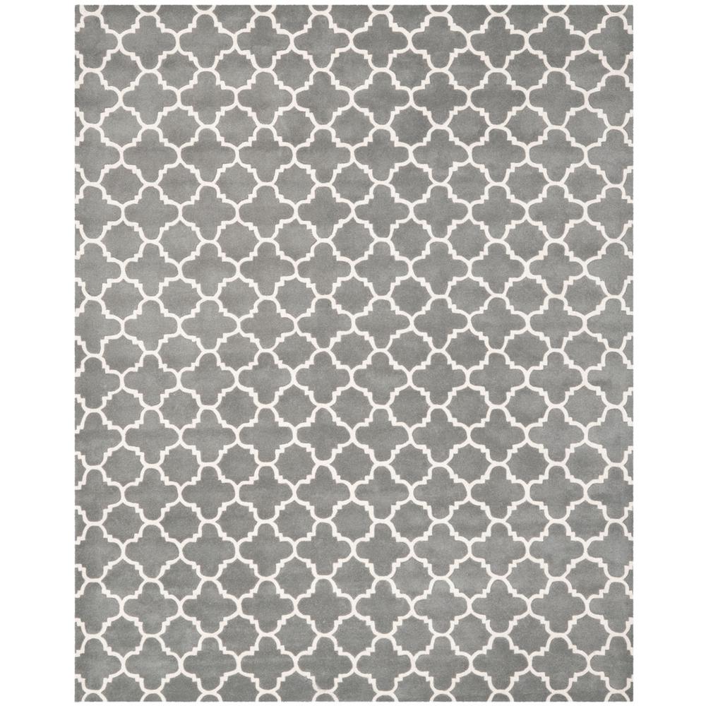 CHATHAM, DARK GREY / IVORY, 8'-9" X 12', Area Rug, CHT717D-9. Picture 1