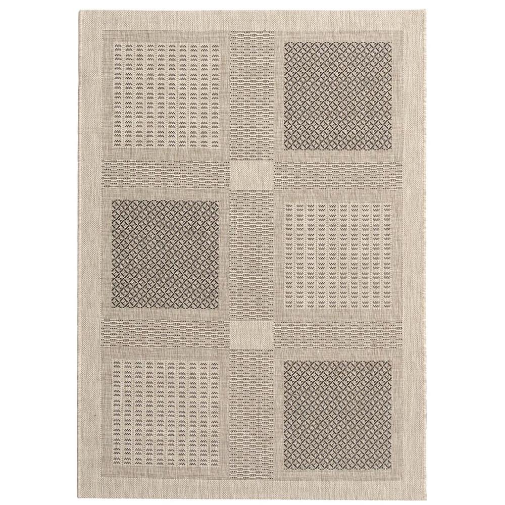 COURTYARD, SAND / BLACK, 5'-3" X 7'-7", Area Rug, CY1928-3901-5. Picture 1