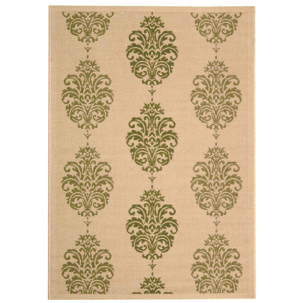 COURTYARD, NATURAL / OLIVE, 7'-10" X 7'-10" Square, Area Rug, CY2720-1E01-8SQ. Picture 1