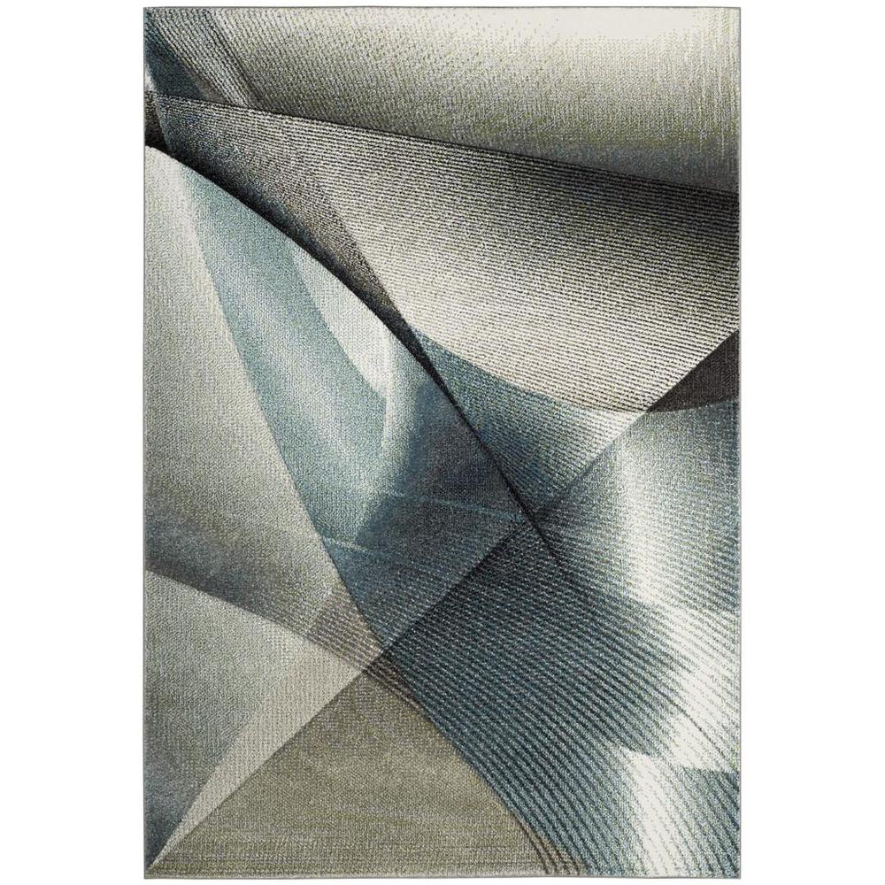 HOLLYWOOD, GREY / TEAL, 9' X 12', Area Rug, HLW715D-9. Picture 1