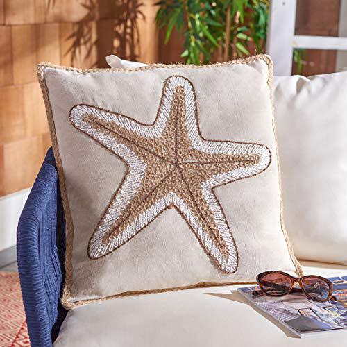Hema Starfish Pillow, Natural. Picture 3