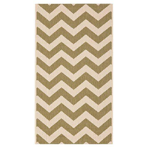 COURTYARD, GREEN / BEIGE, 6'-7" X 9'-6", Area Rug, CY6244-244-6. Picture 1