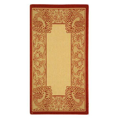 COURTYARD, NATURAL / RED, 2'-3" X 10', Area Rug, CY2965-3701-210. Picture 1