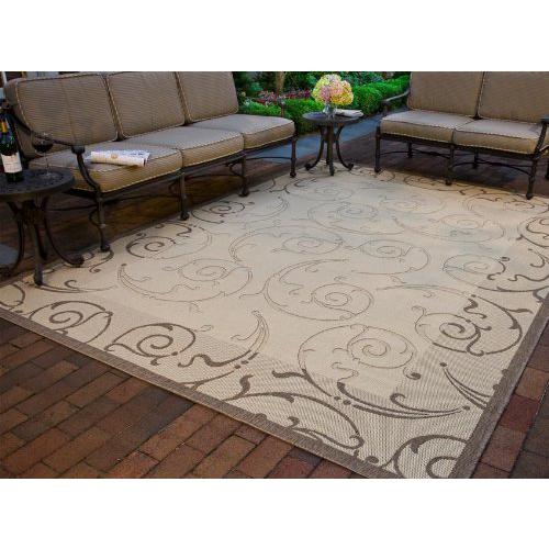 COURTYARD, NATURAL / BROWN, 9' X 12', Area Rug, CY2665-3001-9. Picture 2