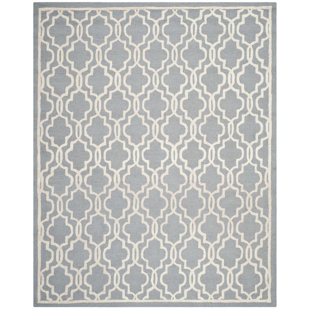 CAMBRIDGE, SILVER / IVORY, 9' X 12', Area Rug, CAM131D-9. Picture 1