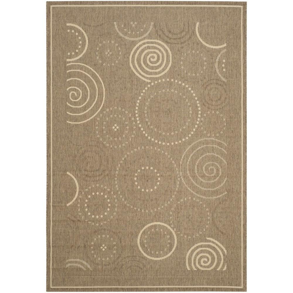 COURTYARD, BROWN / NATURAL, 5'-3" X 7'-7", Area Rug, CY1906-3009-5. Picture 1