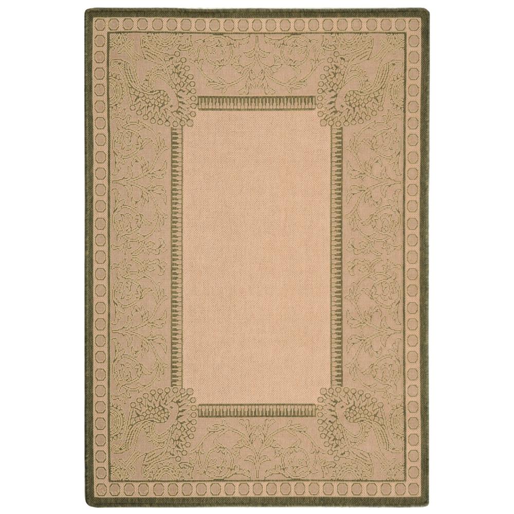 COURTYARD, NATURAL / OLIVE, 5'-3" X 5'-3" Round, Area Rug, CY2965-1E01-5R. Picture 1
