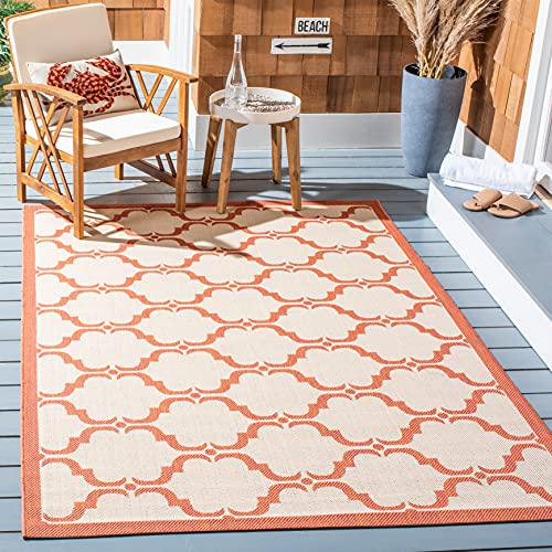 COURTYARD, BEIGE / TERRACOTTA, 9' X 12', Area Rug, CY6009-231-9. Picture 1