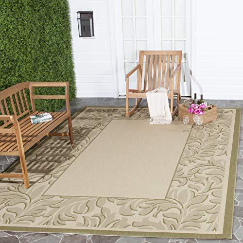 COURTYARD, NATURAL / OLIVE, 6'-7" X 9'-6", Area Rug, CY2666-1E01-6. Picture 1
