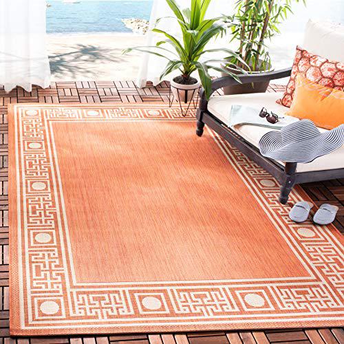 COURTYARD, RUST / SAND, 4' X 5'-7", Area Rug, CY5143A-4. Picture 1