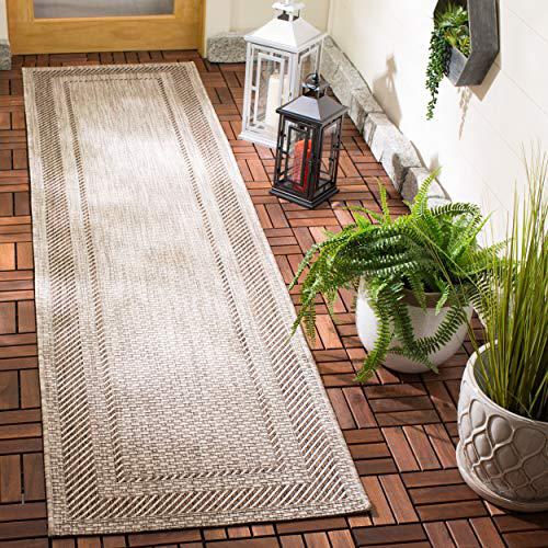 COURTYARD, BEIGE / BROWN, 2'-3" X 8', Area Rug, CY8477-36312-28. Picture 1