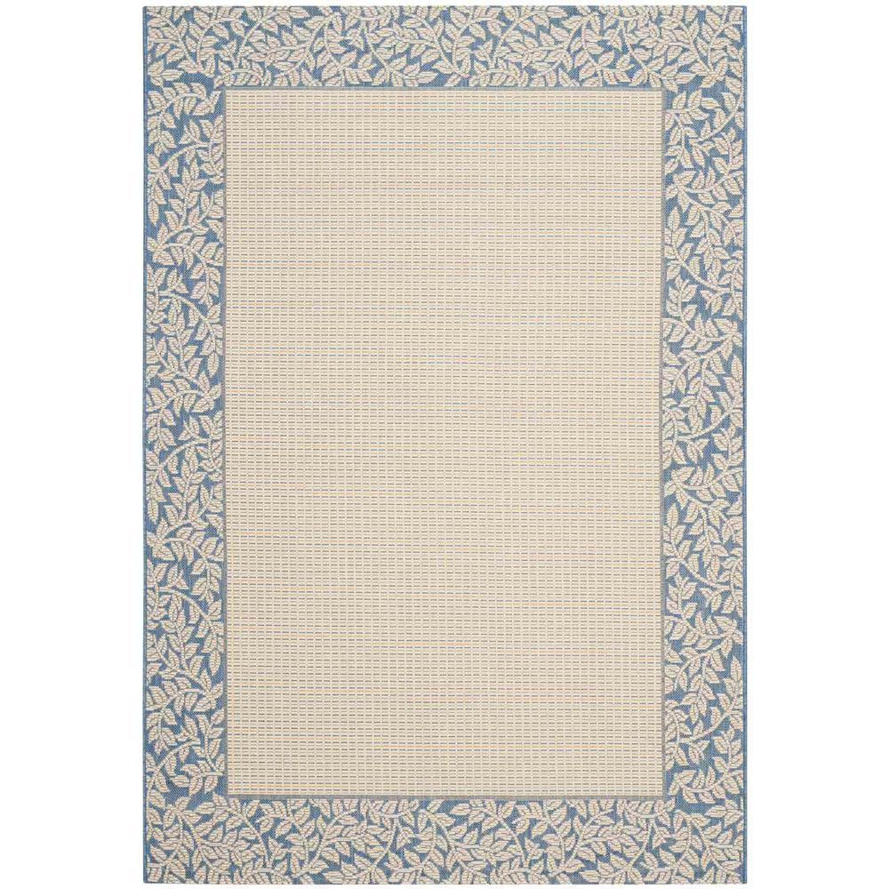 COURTYARD, NATURAL / BLUE, 6'-7" X 9'-6", Area Rug, CY0727-3101-6. The main picture.