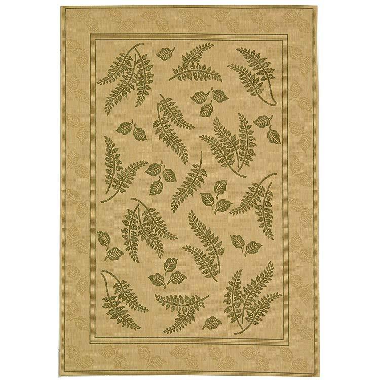 COURTYARD, NATURAL / OLIVE, 6'-7" X 9'-6", Area Rug, CY0772-1E01-6. The main picture.