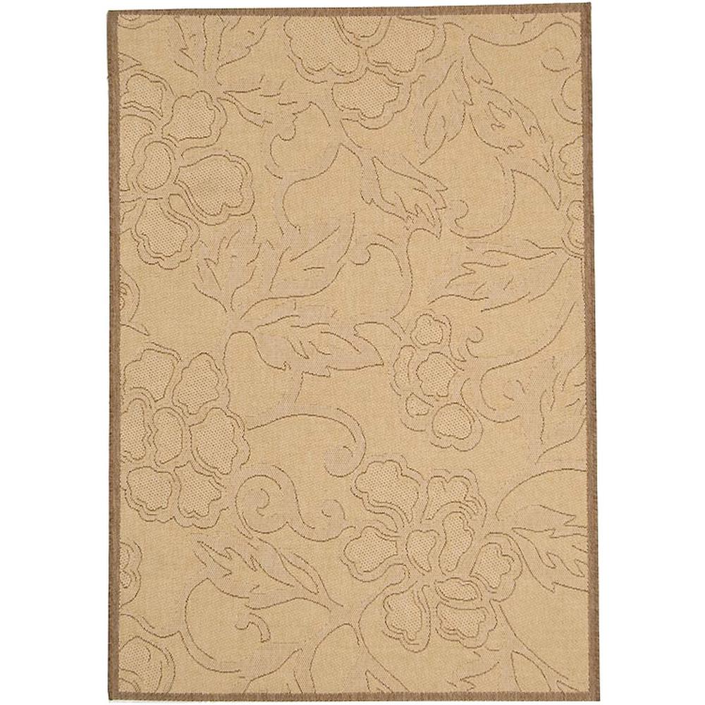 COURTYARD, NATURAL / BROWN, 6'-7" X 6'-7" Square, Area Rug, CY2726-3001-7SQ. Picture 1