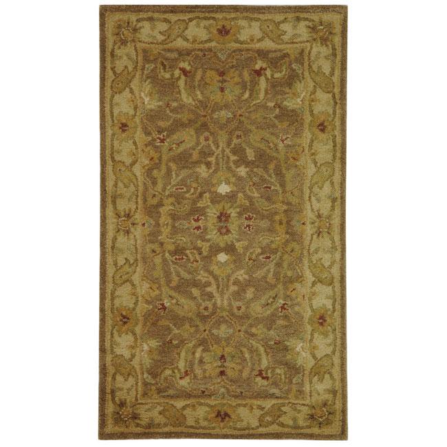 ANTIQUITY, BROWN / GOLD, 2'-3" X 22', Area Rug. The main picture.