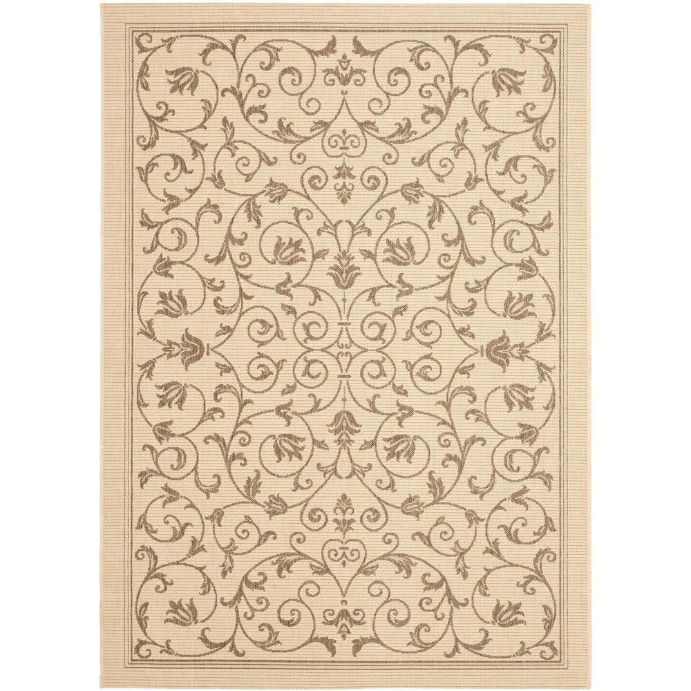 COURTYARD, NATURAL / BROWN, 6'-7" X 6'-7" Round, Area Rug, CY2098-3001-7R. Picture 1
