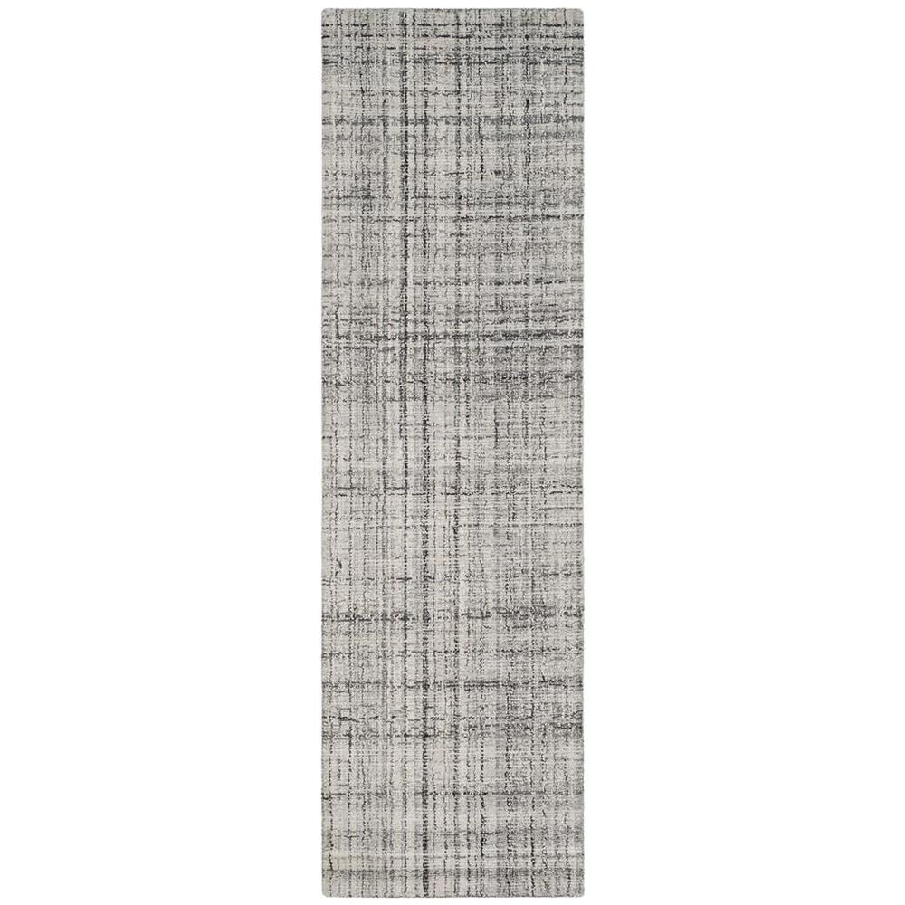 Abstract, GREY / BLACK, 2'-3" X 8', Area Rug, ABT141B-28. Picture 1