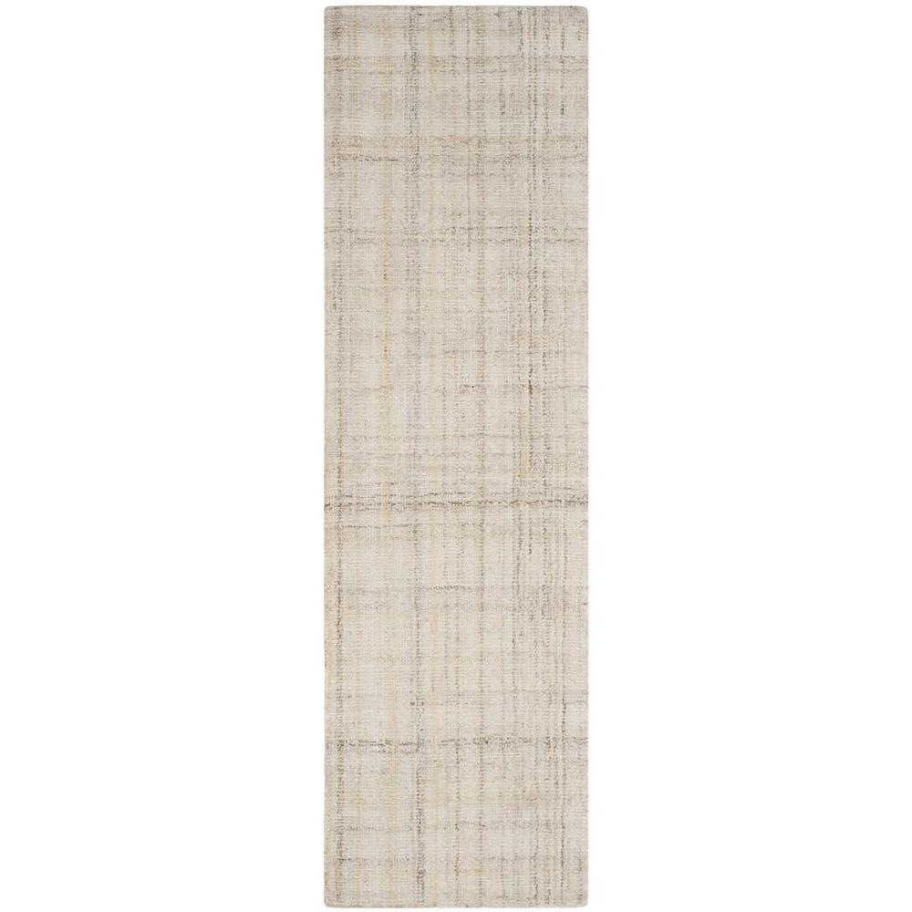 Abstract, IVORY / BEIGE, 2'-3" X 8', Area Rug, ABT141D-28. Picture 1