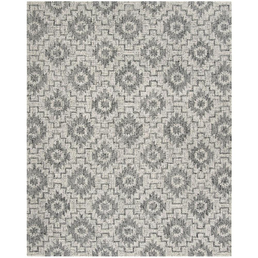 Abstract, IVORY / DARK GREY, 8' X 10', Area Rug, ABT202A-8. Picture 1