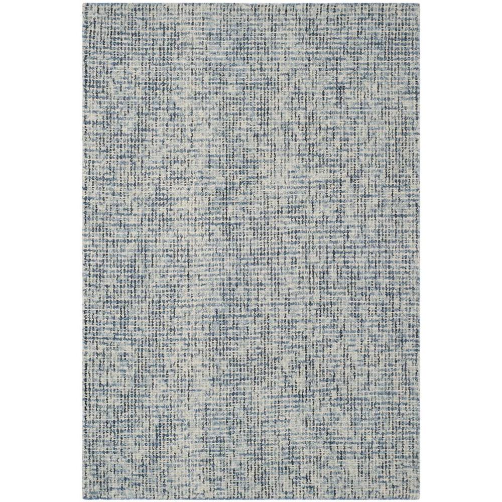 Abstract, BLUE / CHARCOAL, 4' X 6', Area Rug. Picture 1