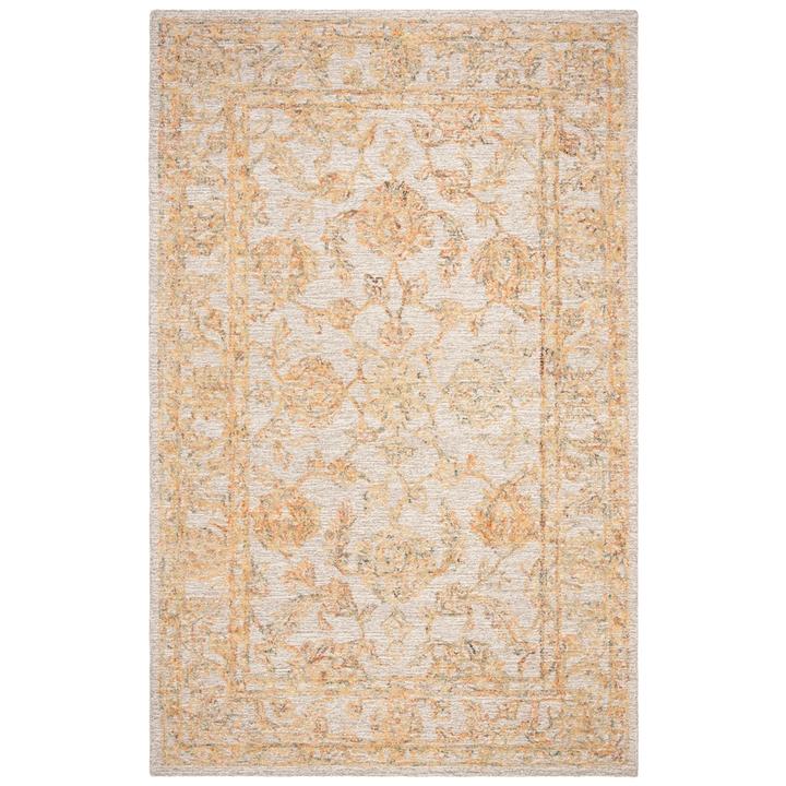 Abstract, BEIGE / GOLD, 2'-3" X 8', Area Rug. Picture 1