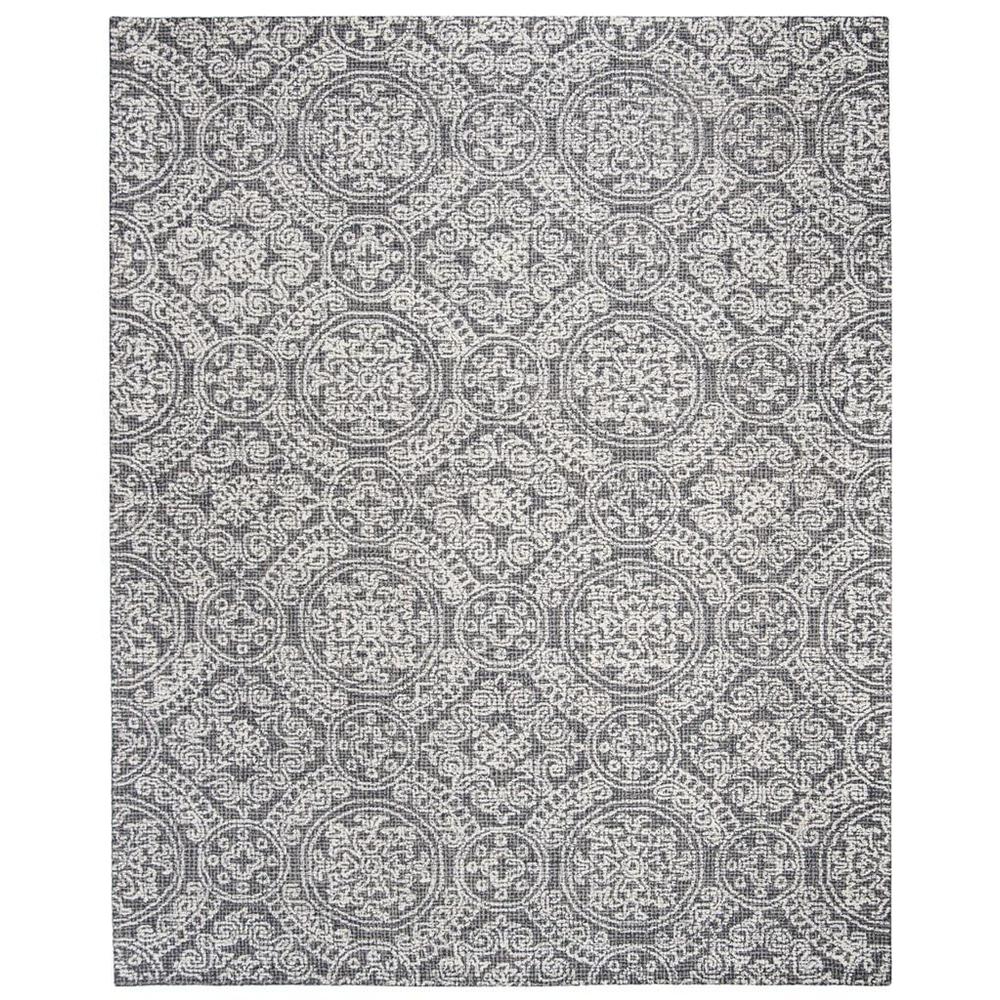 Abstract, GREY / IVORY, 8' X 10', Area Rug, ABT522A-8. Picture 1