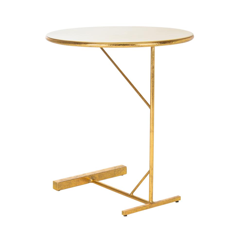 Sionne Round C Table, Yellow/Gold. Picture 3