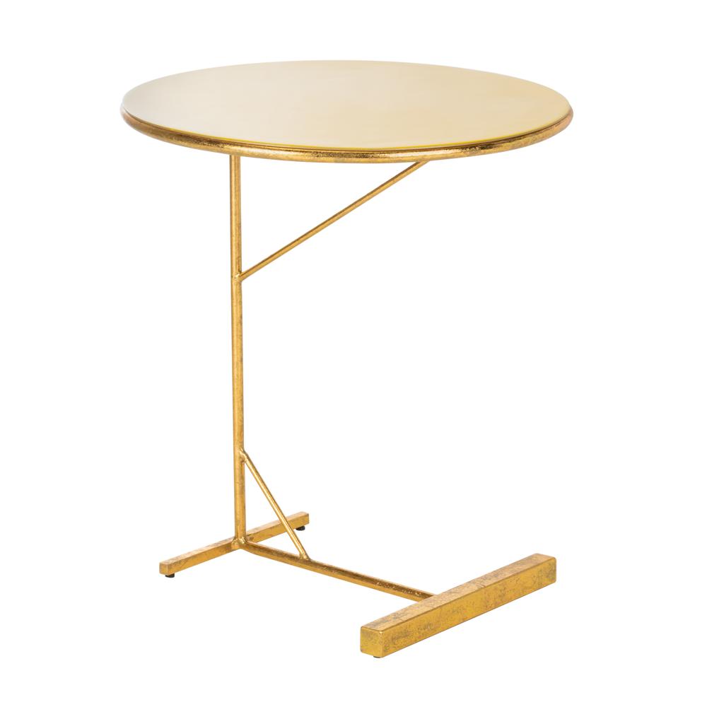 Sionne Round C Table, Yellow/Gold. Picture 8